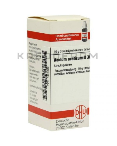 Ацидум Ацетикум глобули, раствор ● Acidum Aceticum