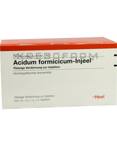 Ацидум Формицикум ампулы, глобули, раствор, раствор для инъекций, таблетки ● Acidum Formicicum