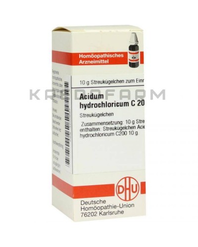 Ацидум Гідрохлорикум глобули, розчин ● Acidum Hydrochloricum