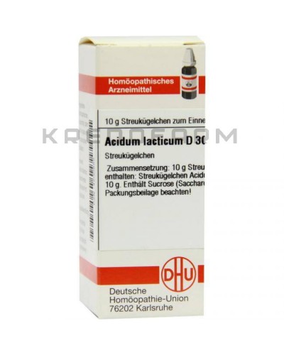Ацидум Лактикум глобули, розчин, таблетки ● Acidum Lacticum