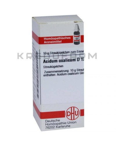 Ацидум Оксалікум глобули, краплі, розчин, таблетки ● Acidum Oxalicum
