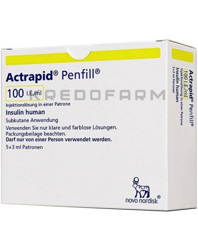 Актрапид картриджи, раствор ● Actrapid