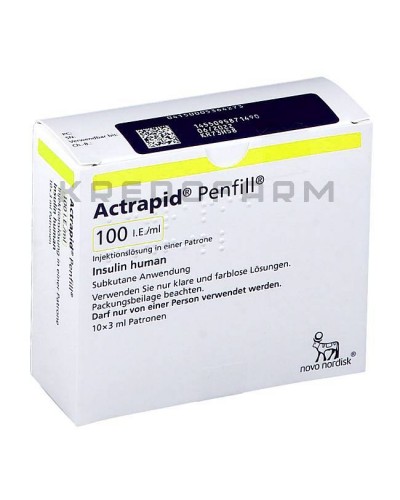 Актрапид картриджи, раствор ● Actrapid