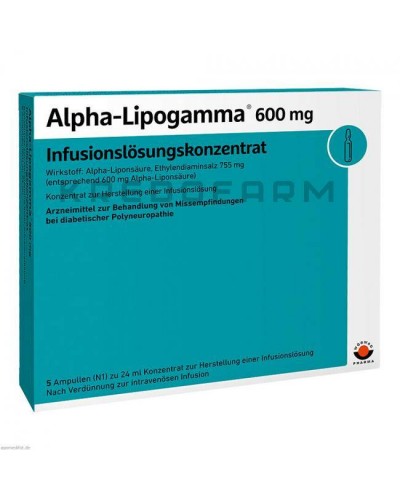 Альфа Липогамма концентрат, раствор, таблетки ● Alpha Lipogamma