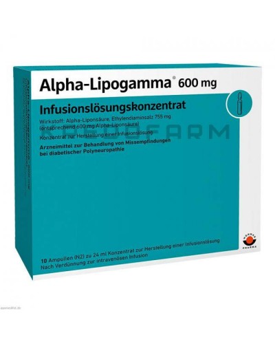 Альфа Ліпогамма концентрат, розчин, таблетки ● Alpha Lipogamma