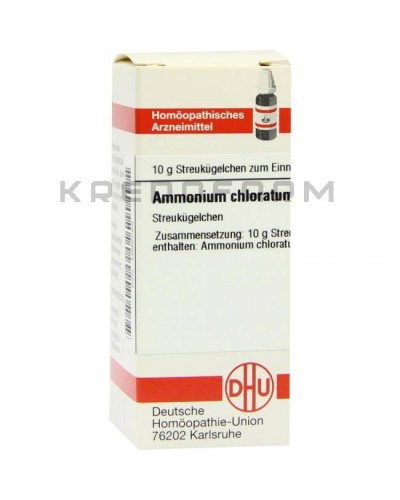 Амоніум Хлоратум глобули, розчин, таблетки ● Ammonium Chloratum