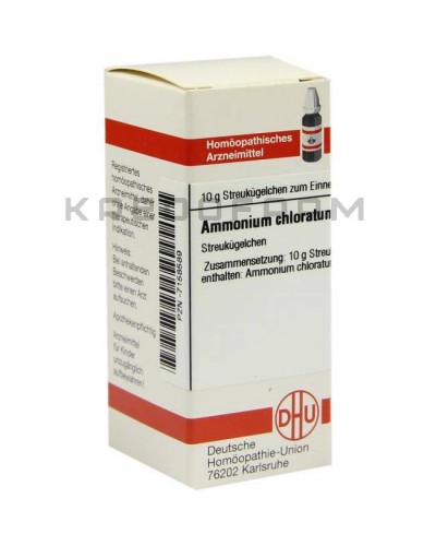 Амоніум Хлоратум глобули, розчин, таблетки ● Ammonium Chloratum