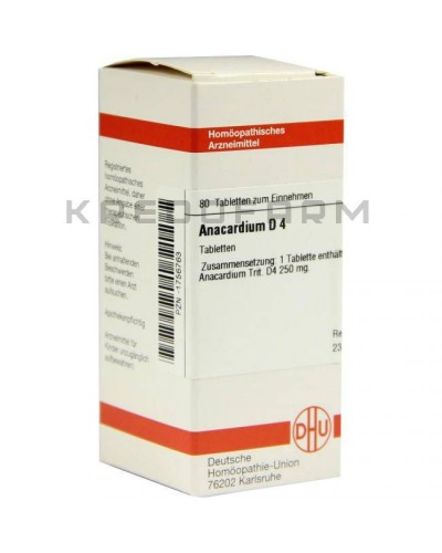 Анакардиум глобули, раствор, таблетки ● Anacardium