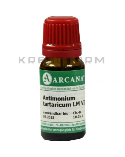 Антимониум Тартарикум глобули, раствор ● Antimonium Tartaricum