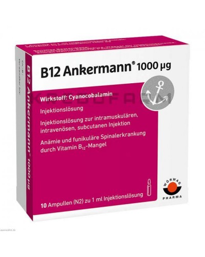 B12 Анкерманн ампули, розчин, таблетки ● B12 Ankermann