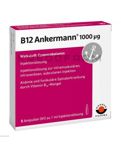 B12 Анкерманн ампули, розчин, таблетки ● B12 Ankermann