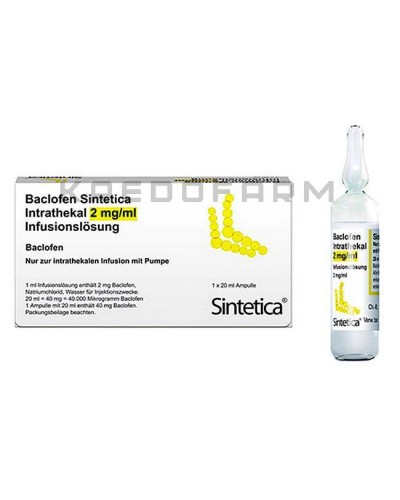 Баклофен раствор, таблетки ● Baclofen