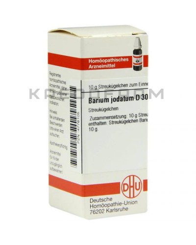 Бариум Йодатум глобули, раствор, таблетки ● Barium Jodatum