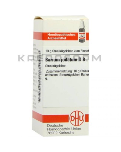 Баріум Йодатум глобули, розчин, таблетки ● Barium Jodatum