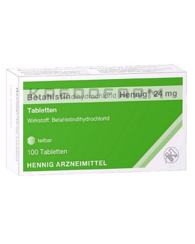 Бетагистиндигидрохлорид таблетки ● Betahistindihydrochlorid