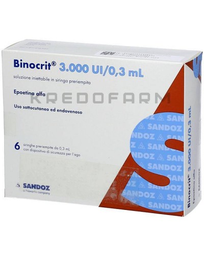 Бинокрит раствор, шприци ● Binocrit