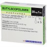 БУТИЛСКОПОЛАМІН ● BUTYLSCOPOLAMIN розчин для ін'єкцій 20 мг/1 мл 5x1 мл - Панфарма ● Бутилскополамін =2 164 грн