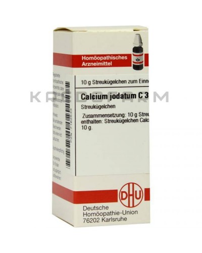 Кальциум Йодатум глобули, раствор, таблетки ● Calcium Jodatum