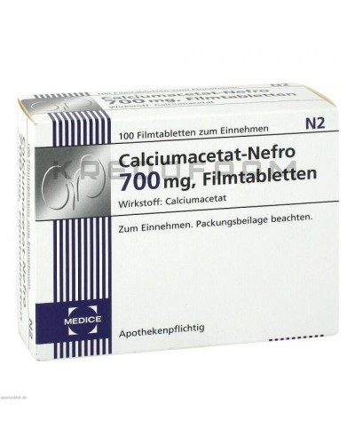 Кальціумацетат Нефро таблетки ● Calciumacetat Nefro