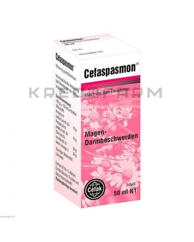 Цефаспазмон капли ● Cefaspasmon