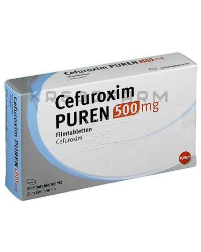 Цефуроксим порошок, таблетки ● Cefuroxim