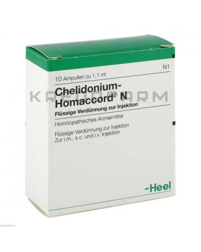 Хелидониум Гомаккорд ампулы, капли ● Chelidonium Homaccord