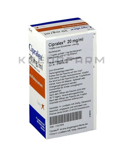 Ципралекс краплі, таблетки ● Cipralex