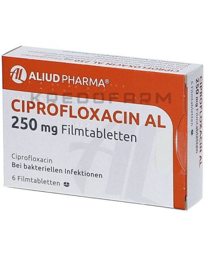 Ципрофлоксацин розчин, таблетки ● Ciprofloxacin