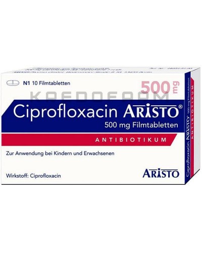 Ципрофлоксацин раствор, таблетки ● Ciprofloxacin