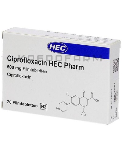 Ципрофлоксацин раствор, таблетки ● Ciprofloxacin