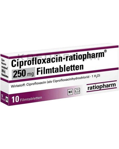 Ципрофлоксацин раствор, таблетки ● Ciprofloxacin