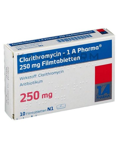 Кларитроміцин гранули, порошок, таблетки ● Clarithromycin