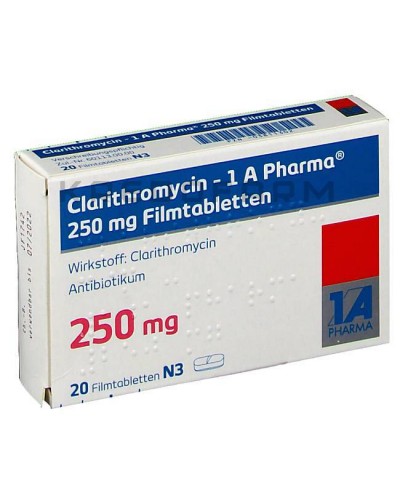 Кларитроміцин гранули, порошок, таблетки ● Clarithromycin