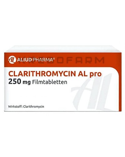 Кларитроміцин гранули, порошок, таблетки ● Clarithromycin