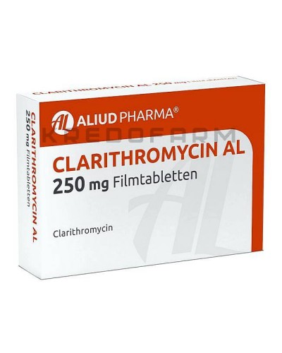 Кларитроміцин гранули, порошок, таблетки ● Clarithromycin