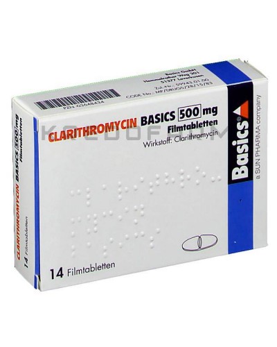 Кларитромицин гранулы, порошок, таблетки ● Clarithromycin