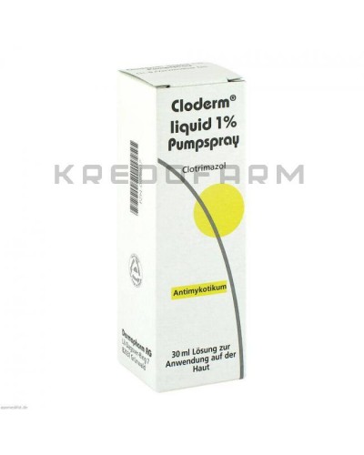 Клодерм крем, пудра, раствор, спрей ● Cloderm