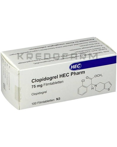 Клопідогрель таблетки ● Clopidogrel