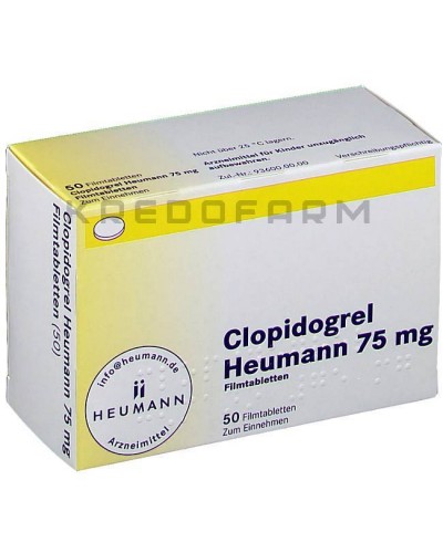 Клопідогрель таблетки ● Clopidogrel