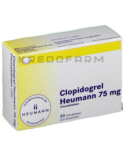 Клопідогрель таблетки ● Clopidogrel