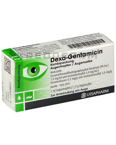 Декса Гентамицин капли, мазь, пакет ● Dexa Gentamicin