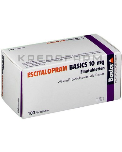 Эсциталопрам капли, таблетки ● Escitalopram