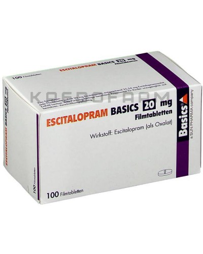 Эсциталопрам капли, таблетки ● Escitalopram