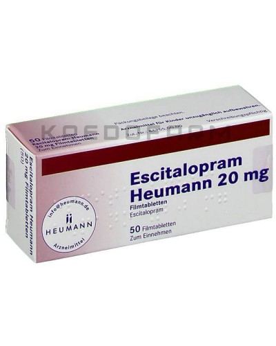 Эсциталопрам капли, таблетки ● Escitalopram