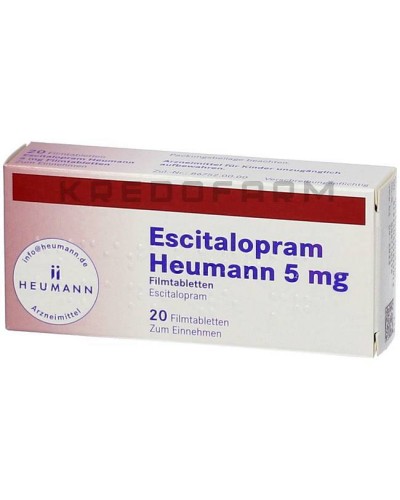 Эсциталопрам капли, таблетки ● Escitalopram