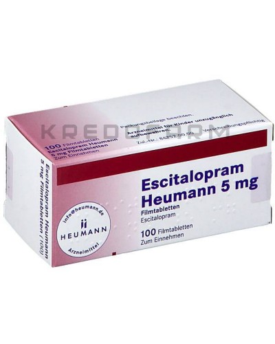 Эсциталопрам капли, таблетки ● Escitalopram