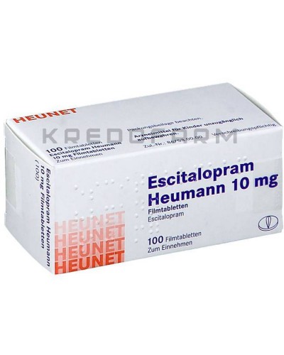 Эсциталопрам капли, таблетки ● Escitalopram