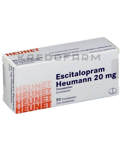 Эсциталопрам капли, таблетки ● Escitalopram