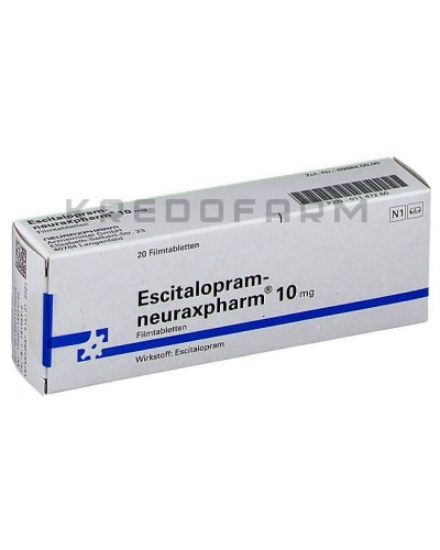 Эсциталопрам капли, таблетки ● Escitalopram