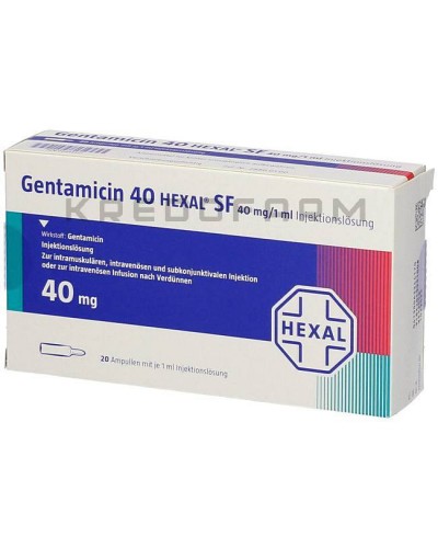 Гентамицин капли, мазь, пакет, раствор ● Gentamicin